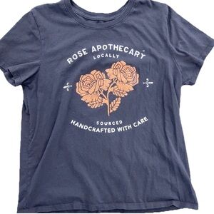 Women's Cotton T-shirt Schitt's Creek Rose's Apothecary Size XL Charcoal
